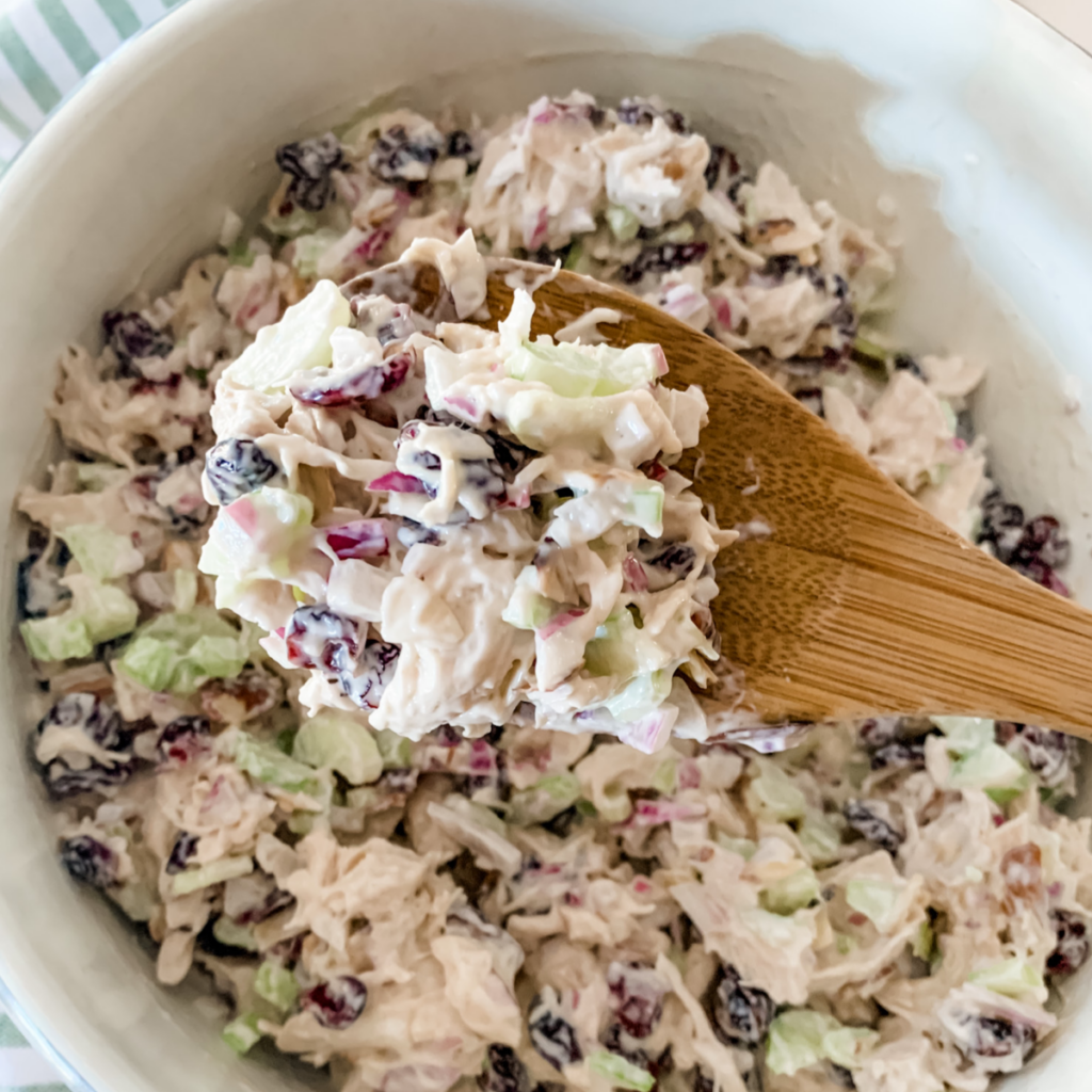 Chicken Salad With Dried Cranberries and Almonds - Clover Lane