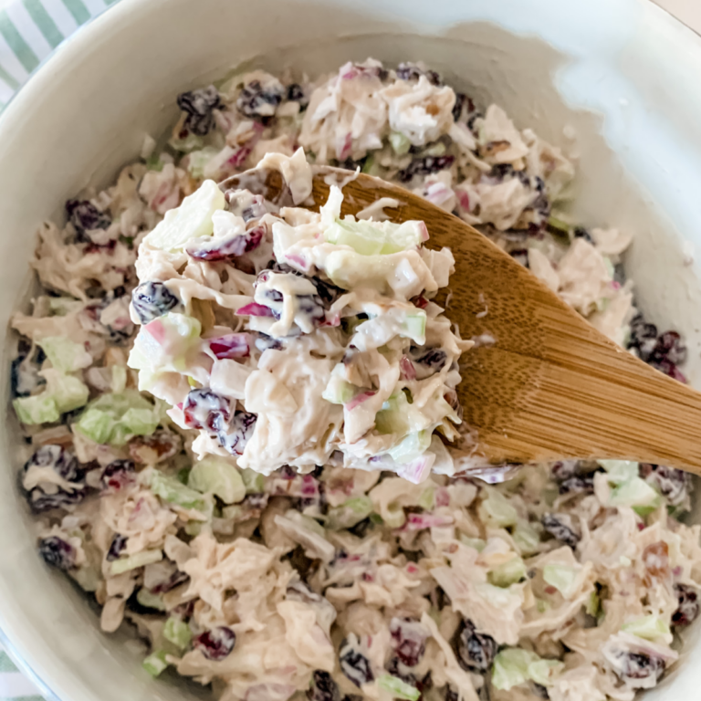 Chicken Salad With Dried Cranberries and Almonds Clover Lane