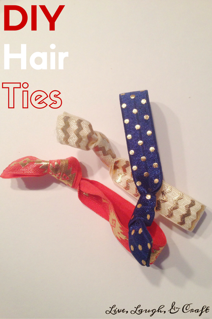 DIY Elastic Hair Ties - Clover Lane