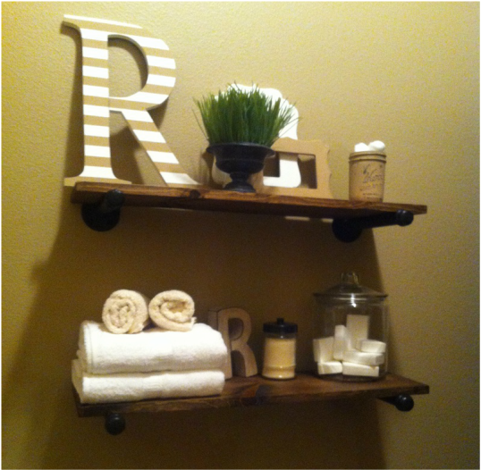 DIY Restoration Hardware Industrial Shelves