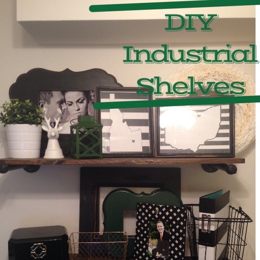 DIY Restoration Hardware Industrial Shelves