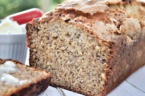 This buttermilk banana bread is moist and packed with flavor.