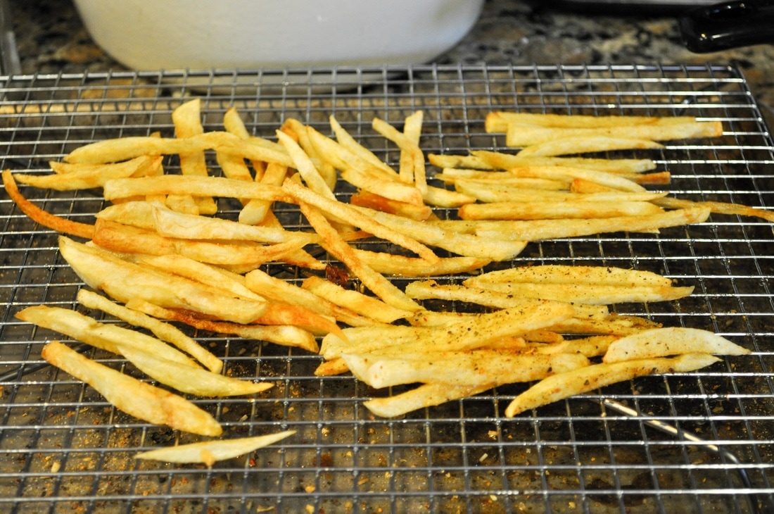 Perfectly crispy homemade fries