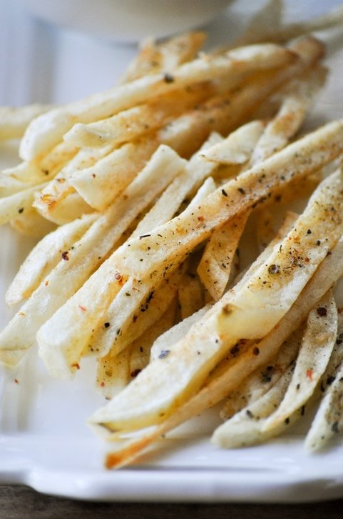 Homemade fries with perfectly crispy outside and soft inside.