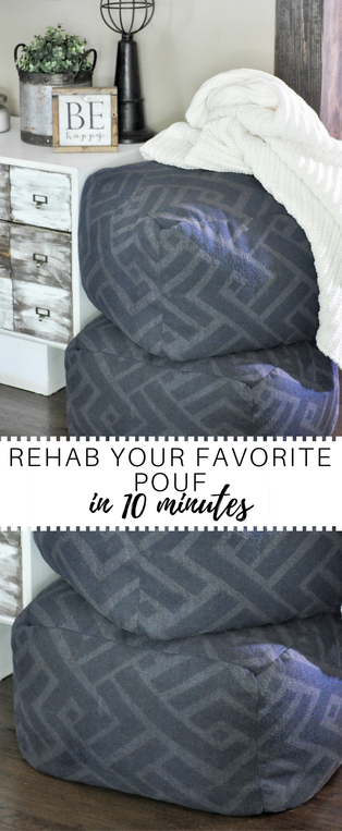 Rehab Your Favorite Pouf in 10 Minutes - Clover Lane