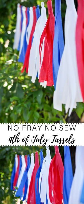 Cutest 4th of July tassels for your 4th of July party