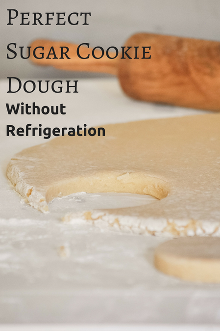 Perfect sugar cookie dough that doesn't require chilling. These really are the best sugar cookies!