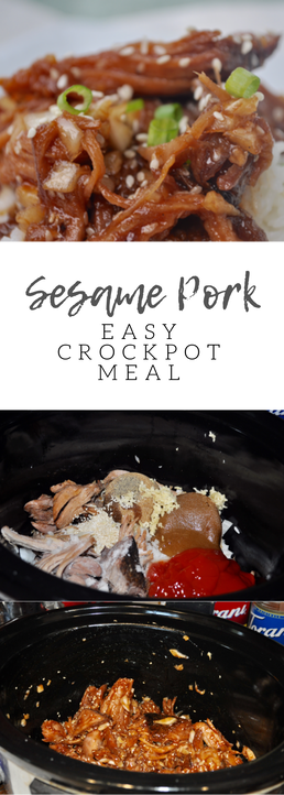 Amazing weeknight meal-- Sesame pork! SO good and easy to whip up.