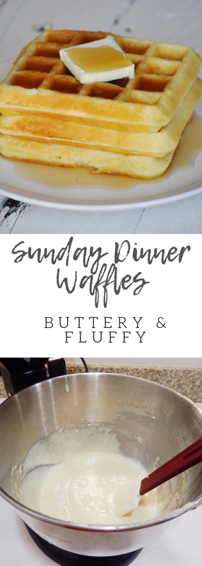 Light and fluffy, butttery tasting waffles perfect for dinner and waffles for a crowd. This is the bst waffle recipe you'll go back to and back to.