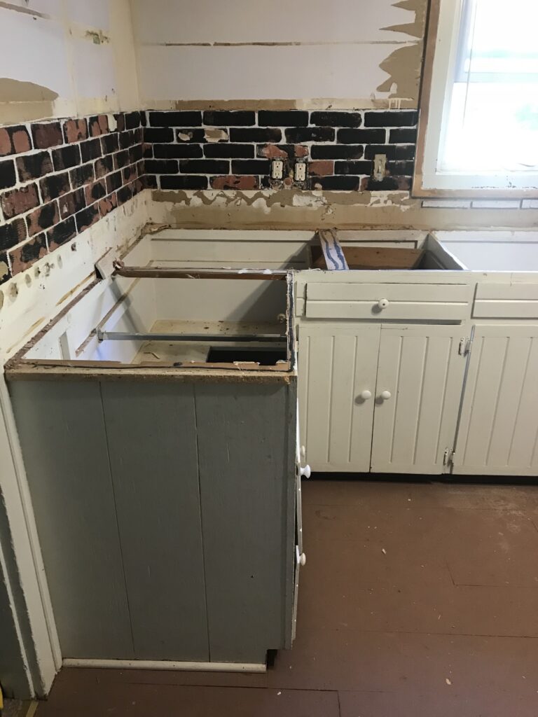 kitchen demo process