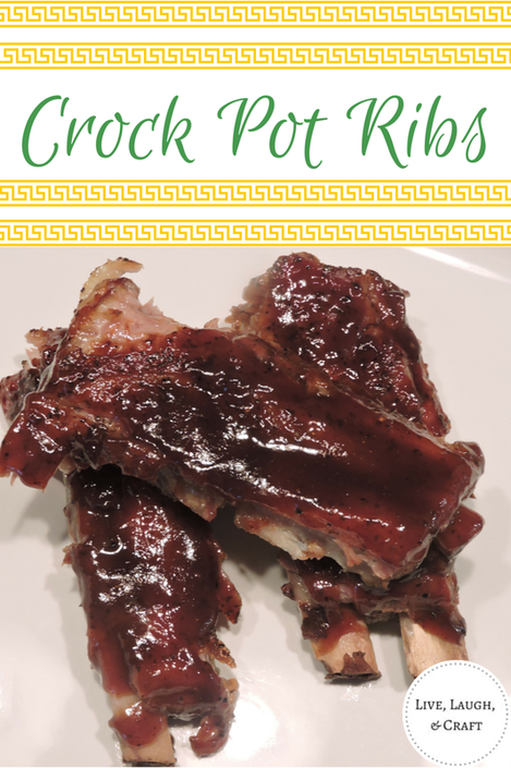 THE BEST crockpot ribs ever! Best fall of the bone tender ribs. Such an easy weeknight meal.