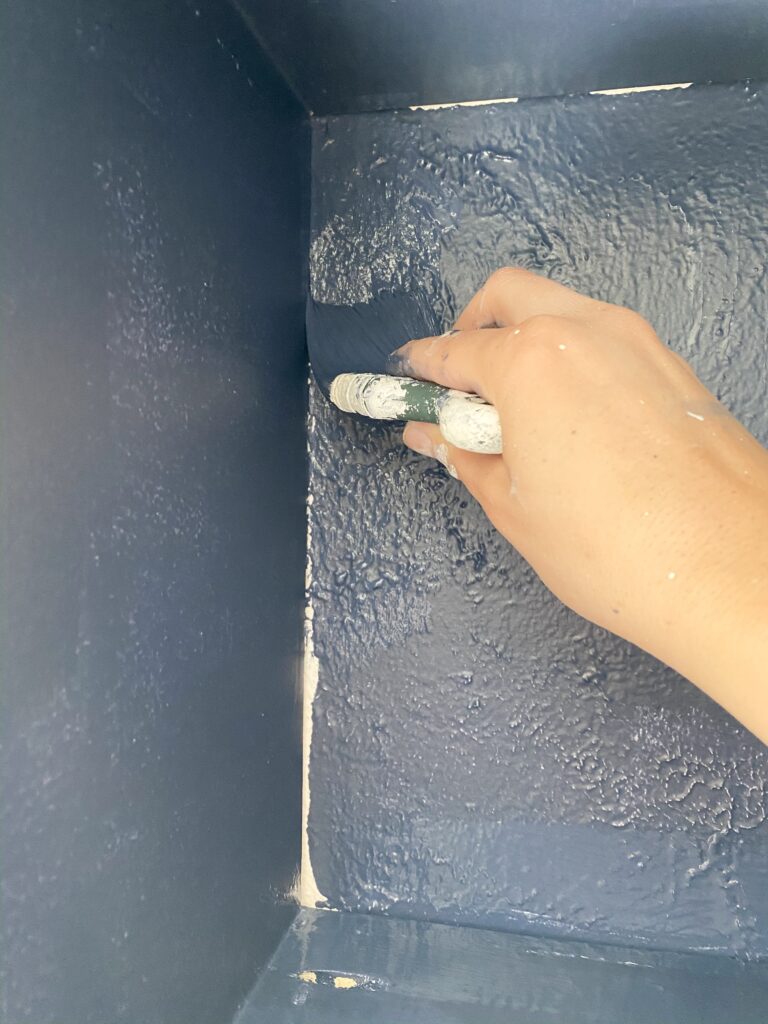 how to paint a wall with a brush