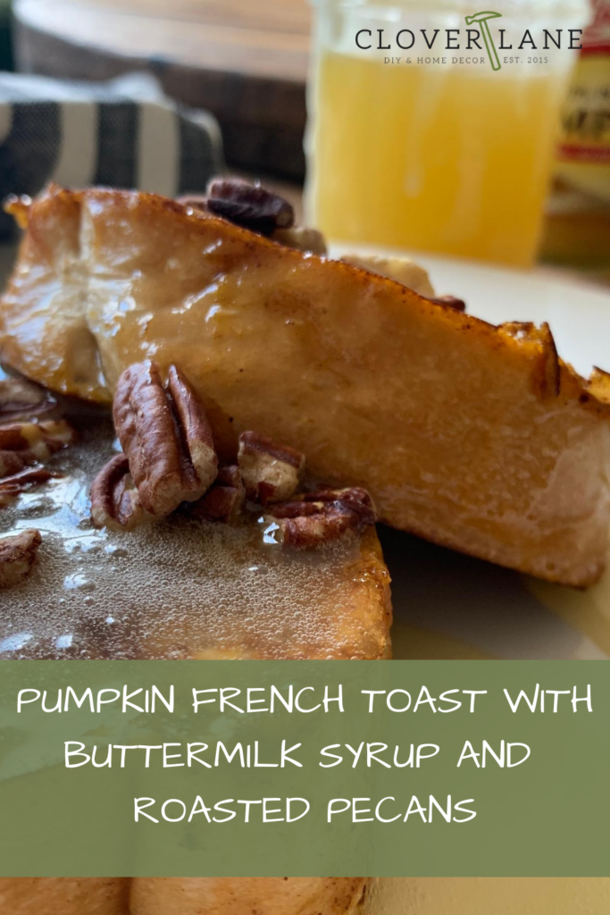The perfect breakfast on a fall morning! 
#easy #recipe #fall #pumpkin #frenchtoast