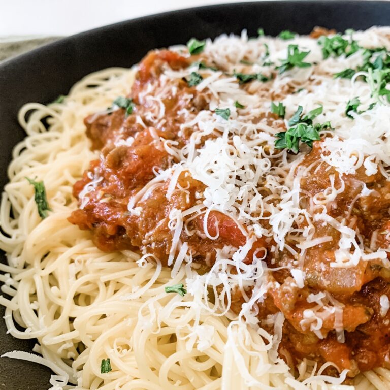 Make a Jar of Spaghetti Sauce Taste Gourmet in just a couple easy steps!