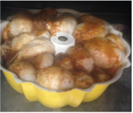 monkey bread after rising  all night