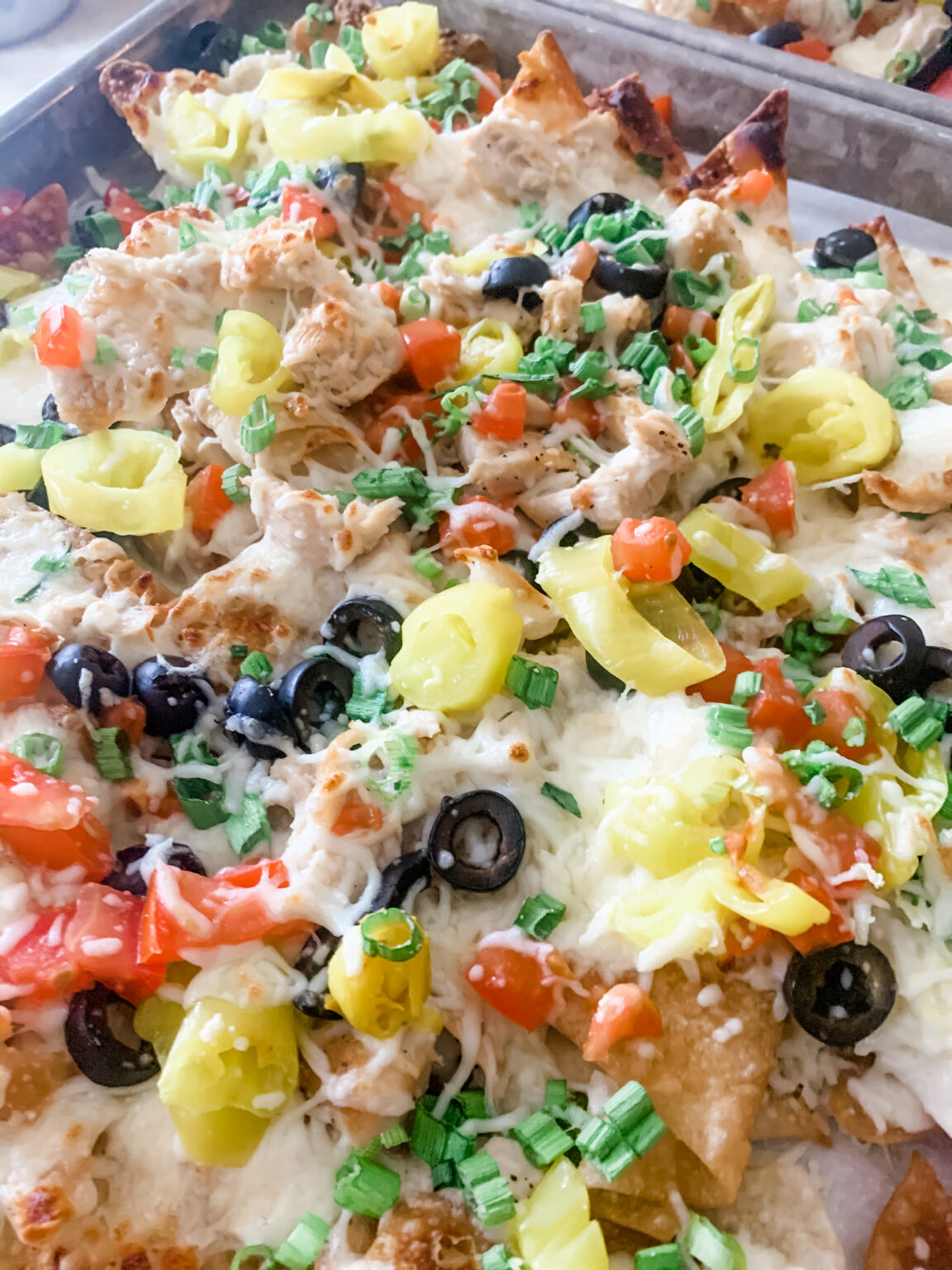 Italian Nachos With Amazing Homemade Alfredo Sauce