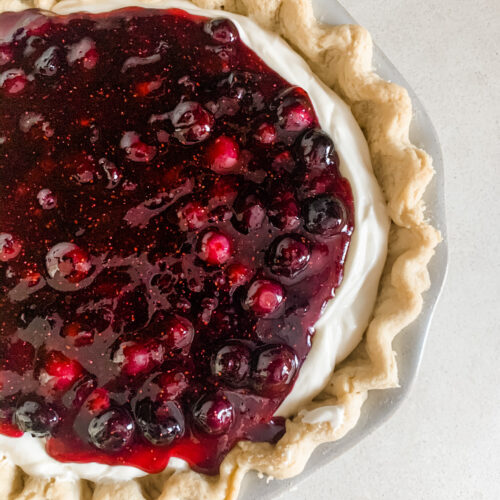 Clover Lane Blog- Easy Blueberry Cream Cheese Pie