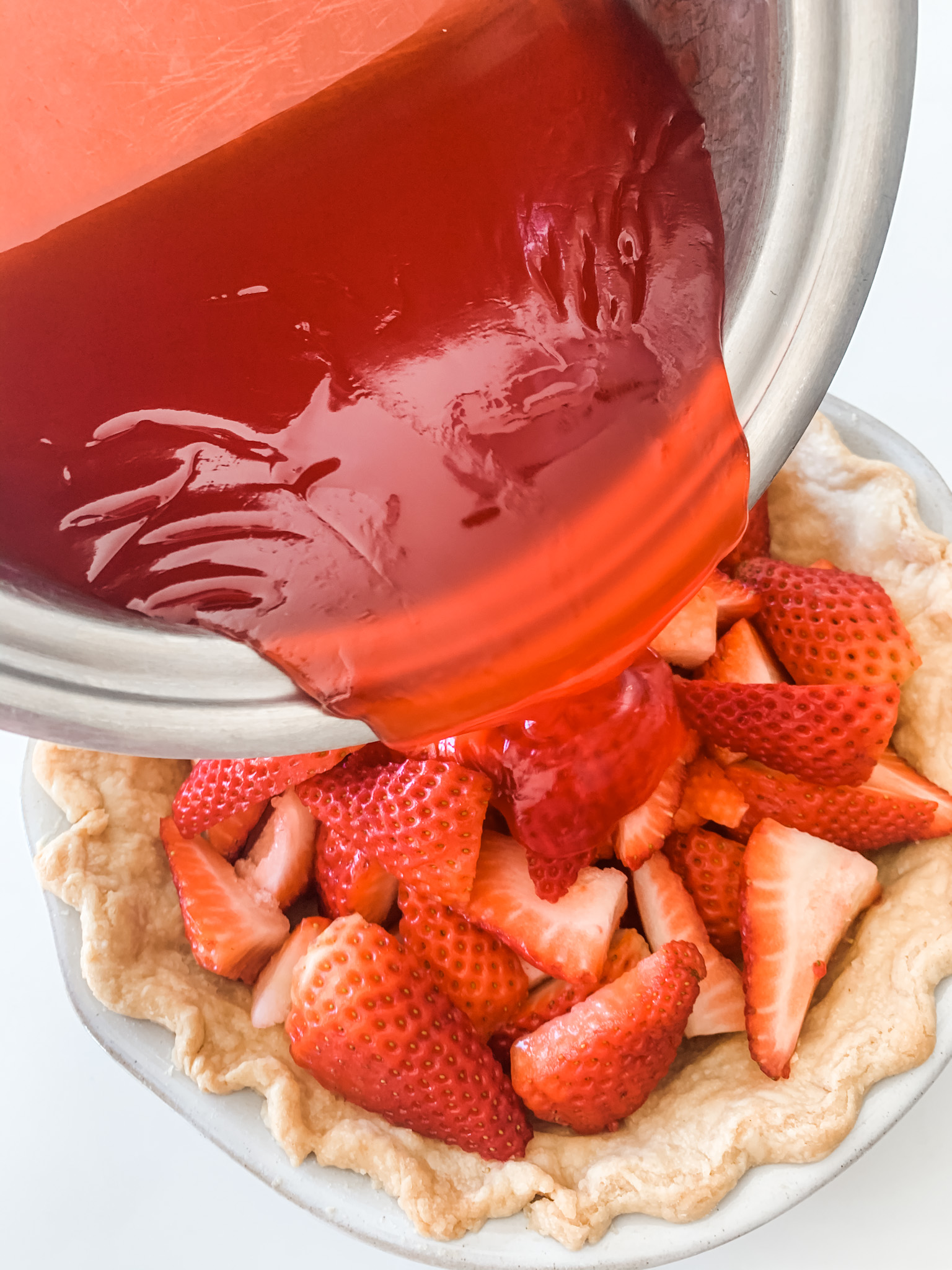 Clover Lane Blog- Fresh Fruit Pie- Raspberry, Strawberry, or Peach