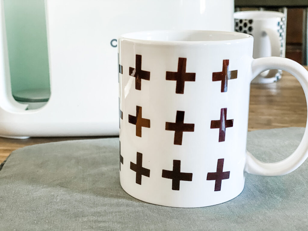 Swiss cross design mug